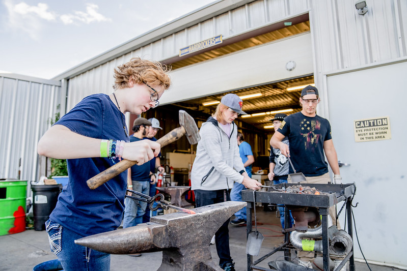 Blacksmithing camp