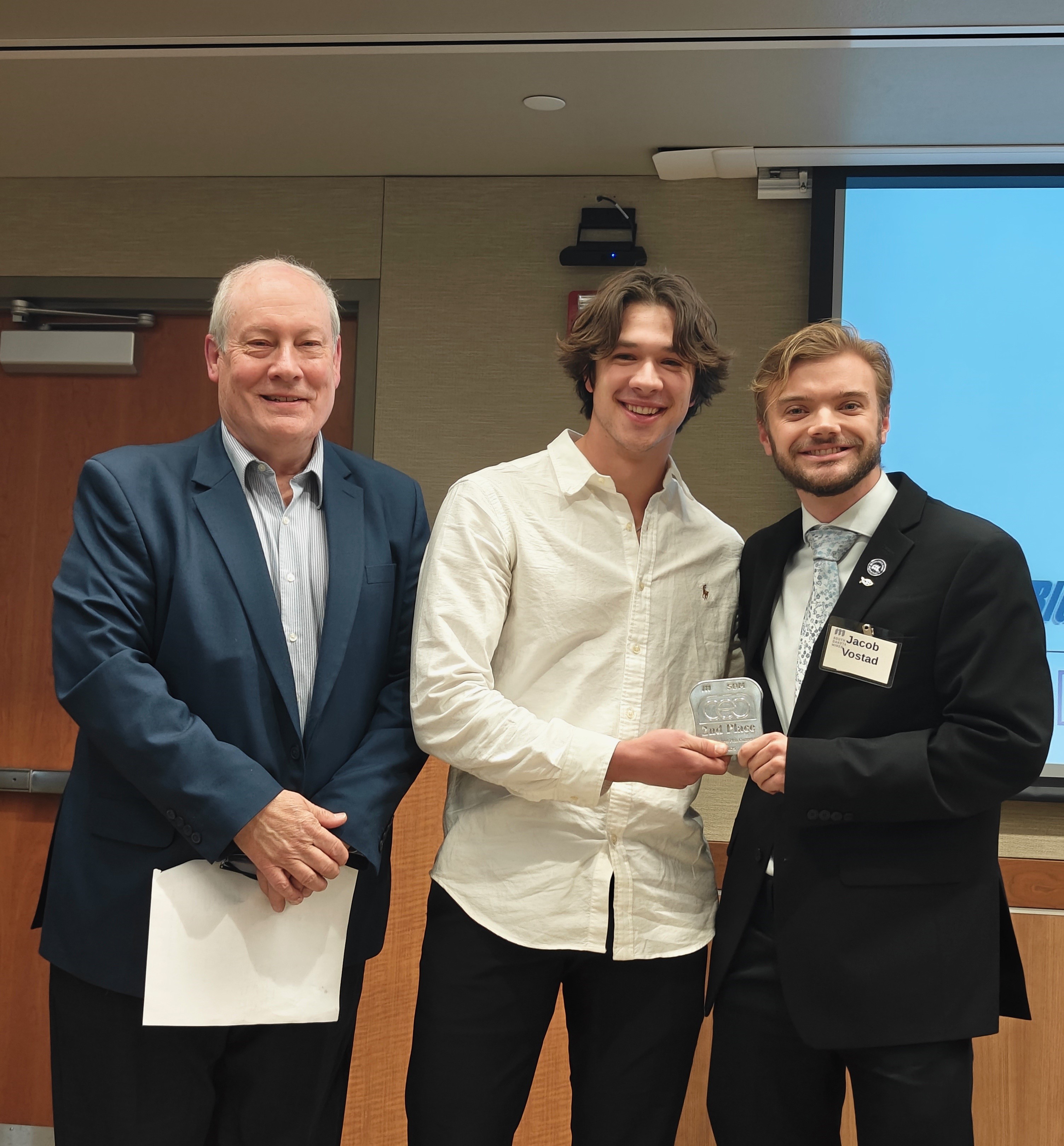 Second Place, $4,000: Sum-IT - Raleigh Martin, a senior mechanical engineering major, and Jacob Vostad, a senior chemical engineering major, created an innovative AI-powered platform that transforms how disability claims are prepared and evaluated, dramatically reducing the time and complexity involved in building medically sound cases.
