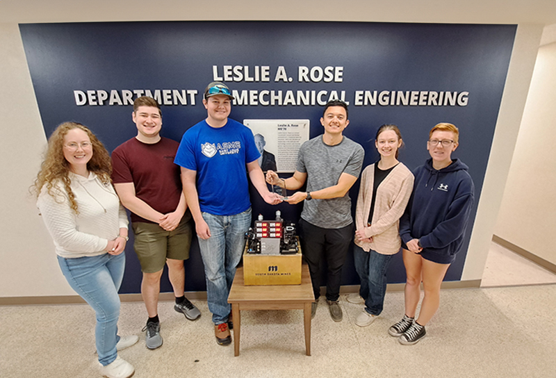 South Dakota Mines ASME Team Earns Second Place in Annual Student Design Competition