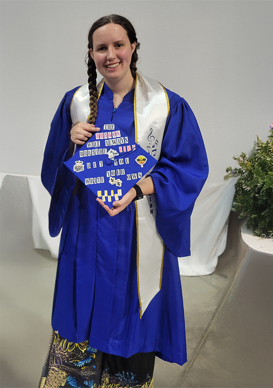 Brandilyn Ukena, a recent Mines graduate, is spending the summer at Department of the Navy laboratories through the Naval Research Enterprise Internship Program, gaining hands-on experience in a real-world setting.