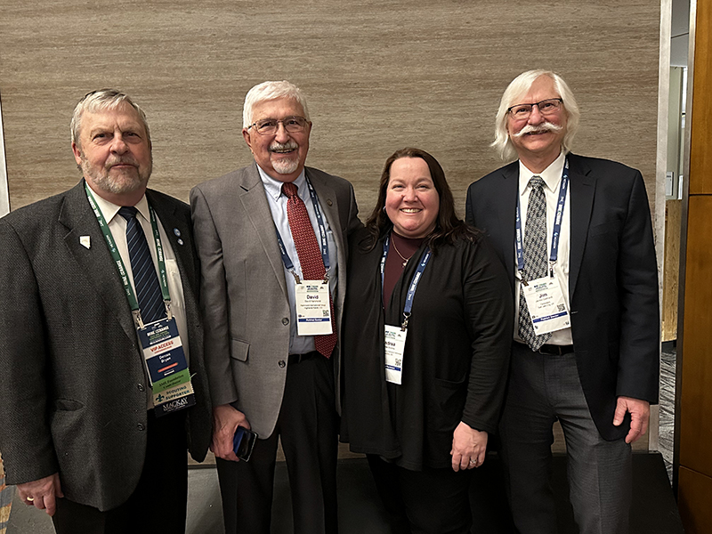 Andrea Brickey along with distinguished Mines alumni Dennis Bryan (GeolE 70), David Hammond (GeolE 69) and James Gebhardt (MetE 77) were honored as 2025 SME Fellows. 