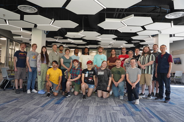 A group of astroparticle physicists and physics students have gathered at South Dakota Mines this summer for the third annual IceCube EPSCoR Initiative (or IEI) Undergraduate Summer Program.  