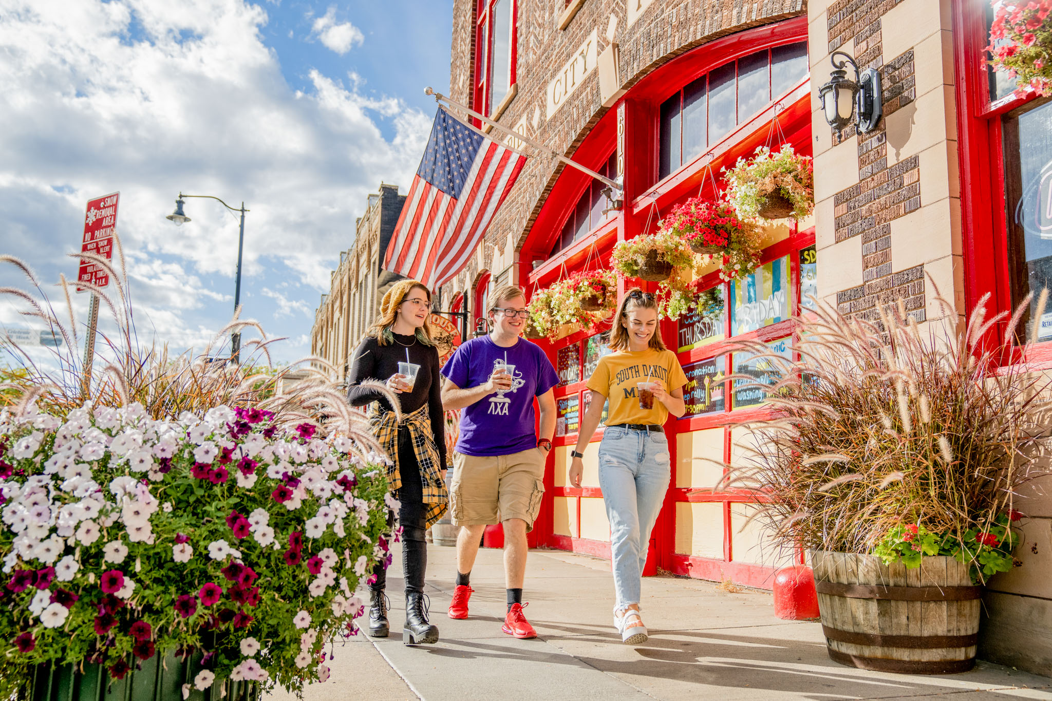 students downtown rapid city