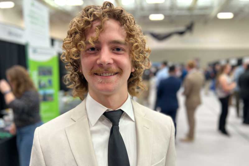 Student at Career Fair