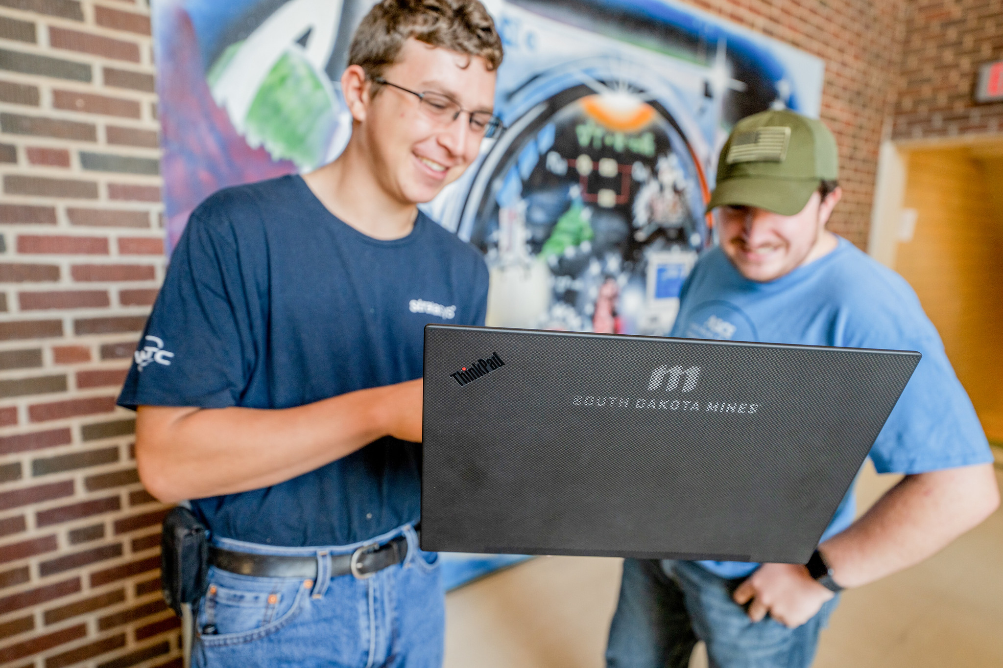 student on laptop